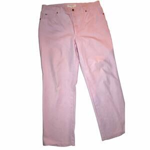 Escada Womens Slim Skinny Pink Ankle Jeans USA Large